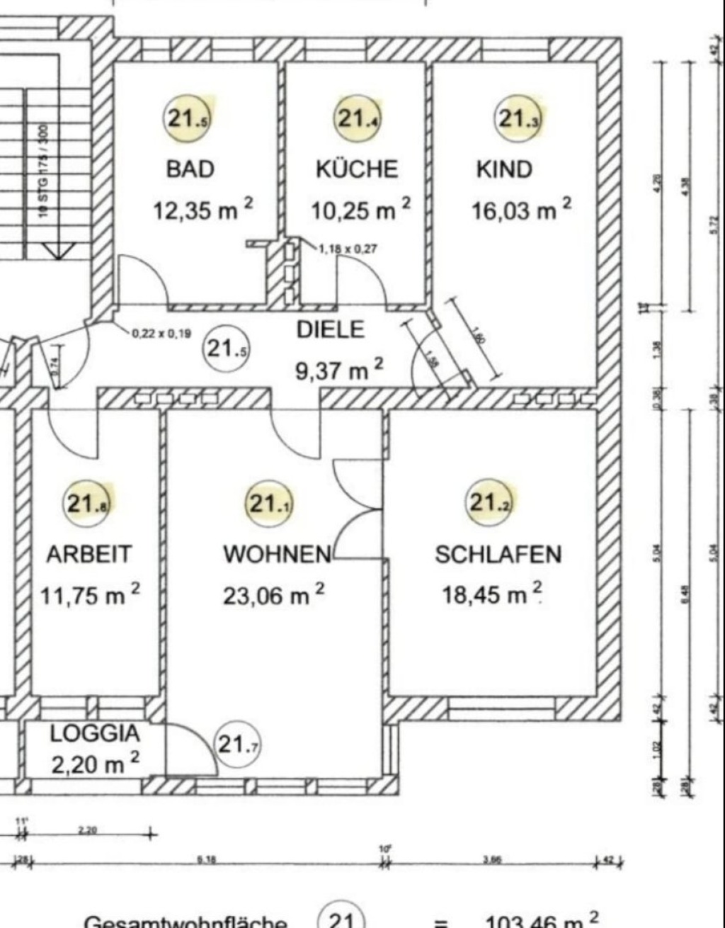 Möblierte 4-Zimmerwohnung zu vermieten