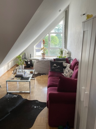 Ad image: Lichtdurchflutete 1,5 Zimmer Dachgeschosswohnung möbliert zu vermieten (6 Monate)