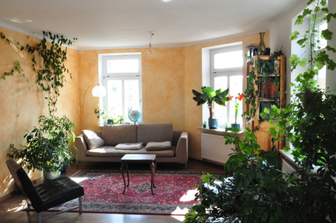 WG-Zimmer Altlindenau Demmeringstraße 78c - Wohnzimmer