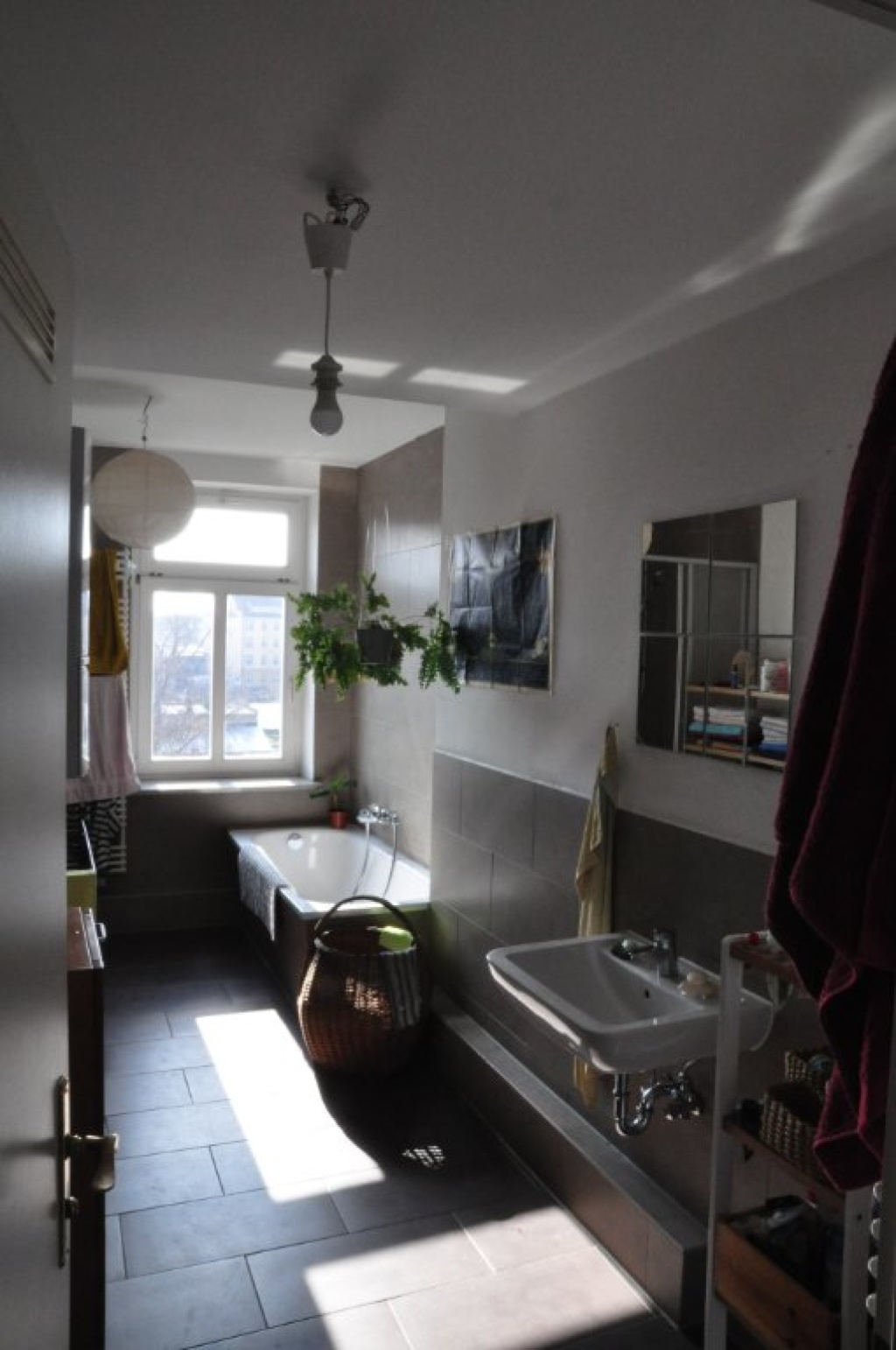 WG-Zimmer Altlindenau Demmeringstraße 78c - Bad groß