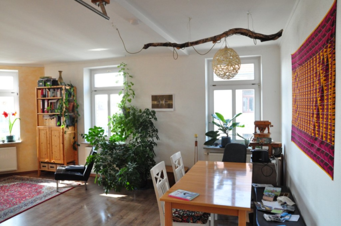 WG-Zimmer Altlindenau Demmeringstraße 78c - Wohnzimmer