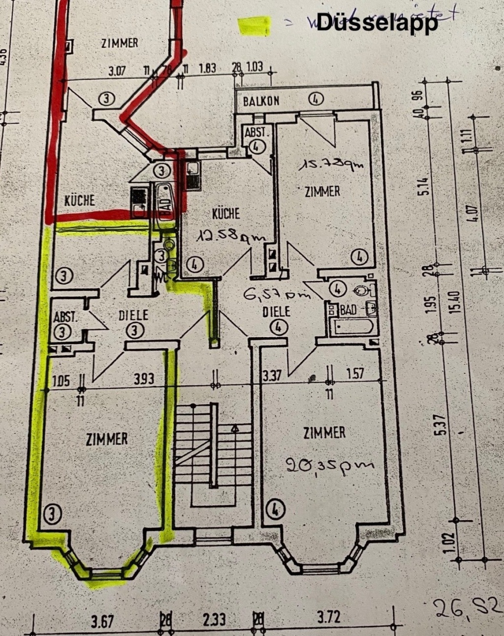 sonniges 1-Zimmer-Altbau-Apartment in Unterbilk – 40219 Düsseldorf Unterbilk – Vorschaubild 2