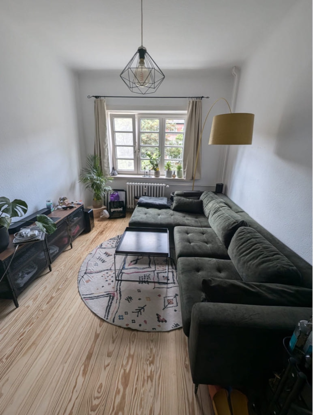 Apartamento Neustadt Rademachergang - Wohnzimmer mit gemütlichem Sofa