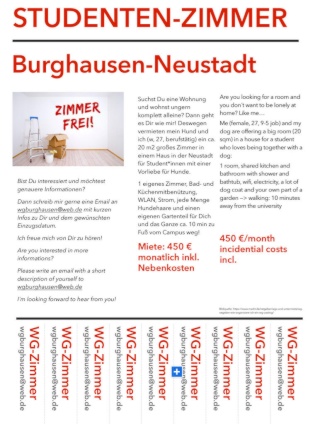 Ad image: Studenten-Zimmer mit Hund