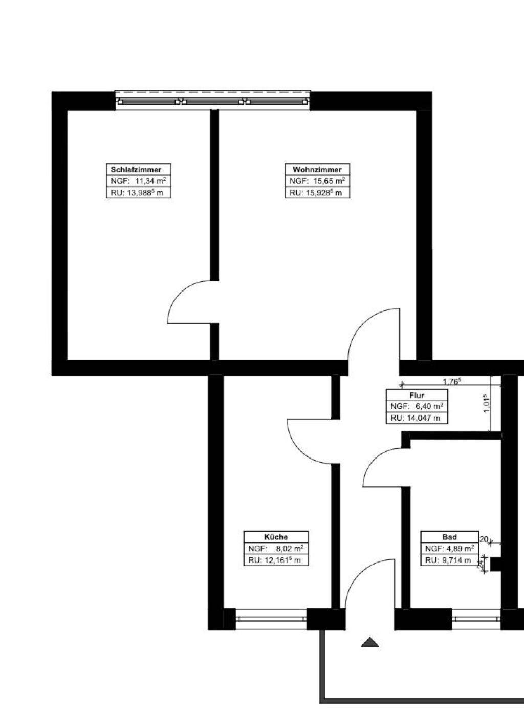 Flat Rabus Habichtstraße 11 - Layout