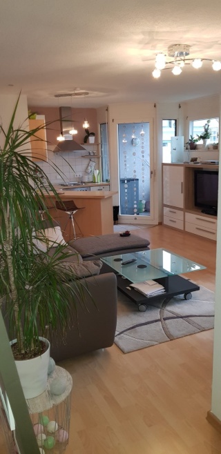 Anzeigenbild: Wunderschöne, möblierte 2-Zimmer-Wohnung mit Balkon und Tiefgaragenstellplatz in Mannheim-Niederfeld