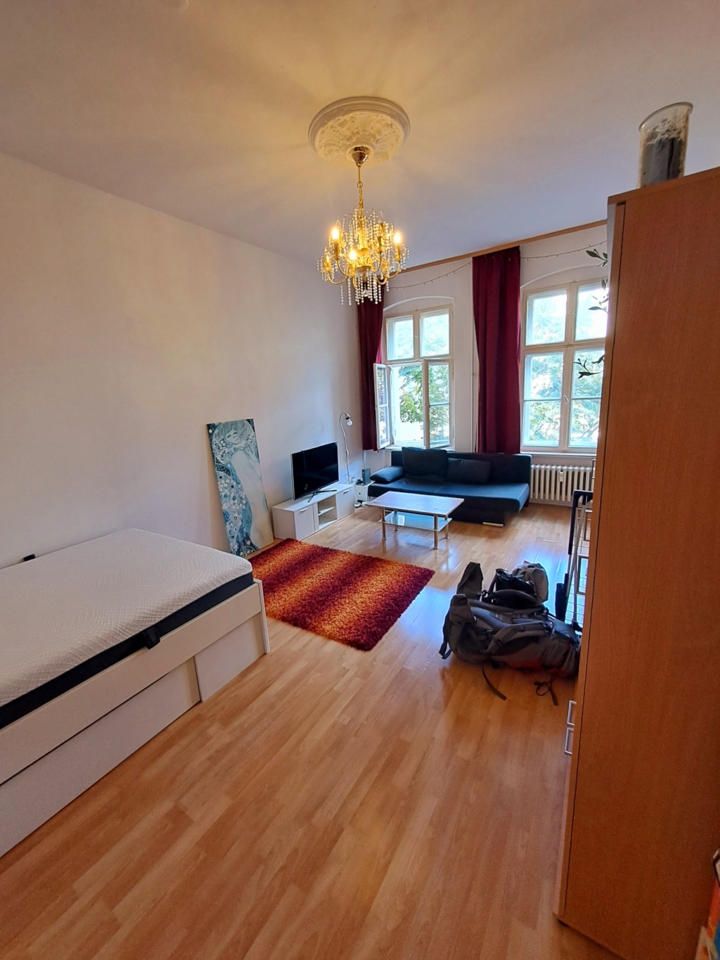Apartamento Moabit Emdener Str. - Wohn- und Schlafzimmer/Sleeping and living room