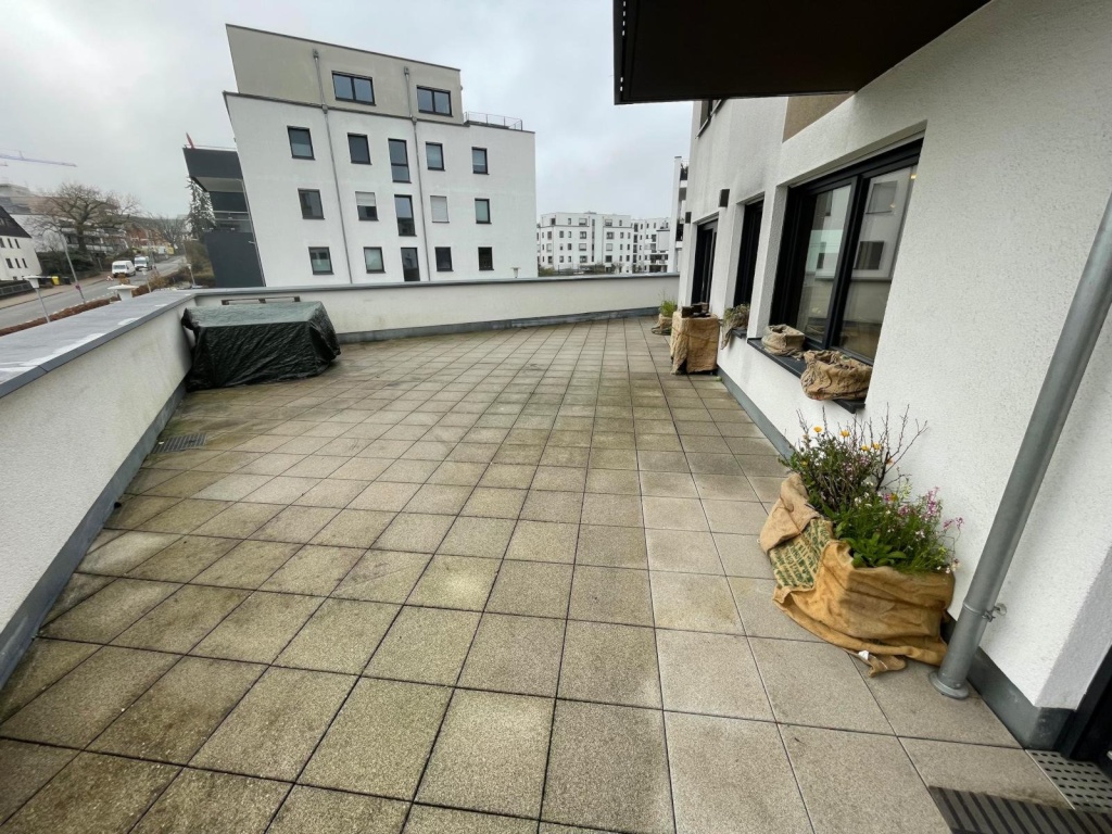 WG-Zimmer Gießen Ulner Dreieck - Dachterrasse Winter