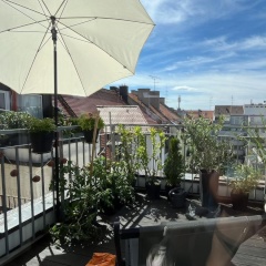 Maisonette Zimmer mit eigenem Bad und Dachterrasse BEFRISTET  3 Min. vom Hohenzollernplatz, Schwabing-West
