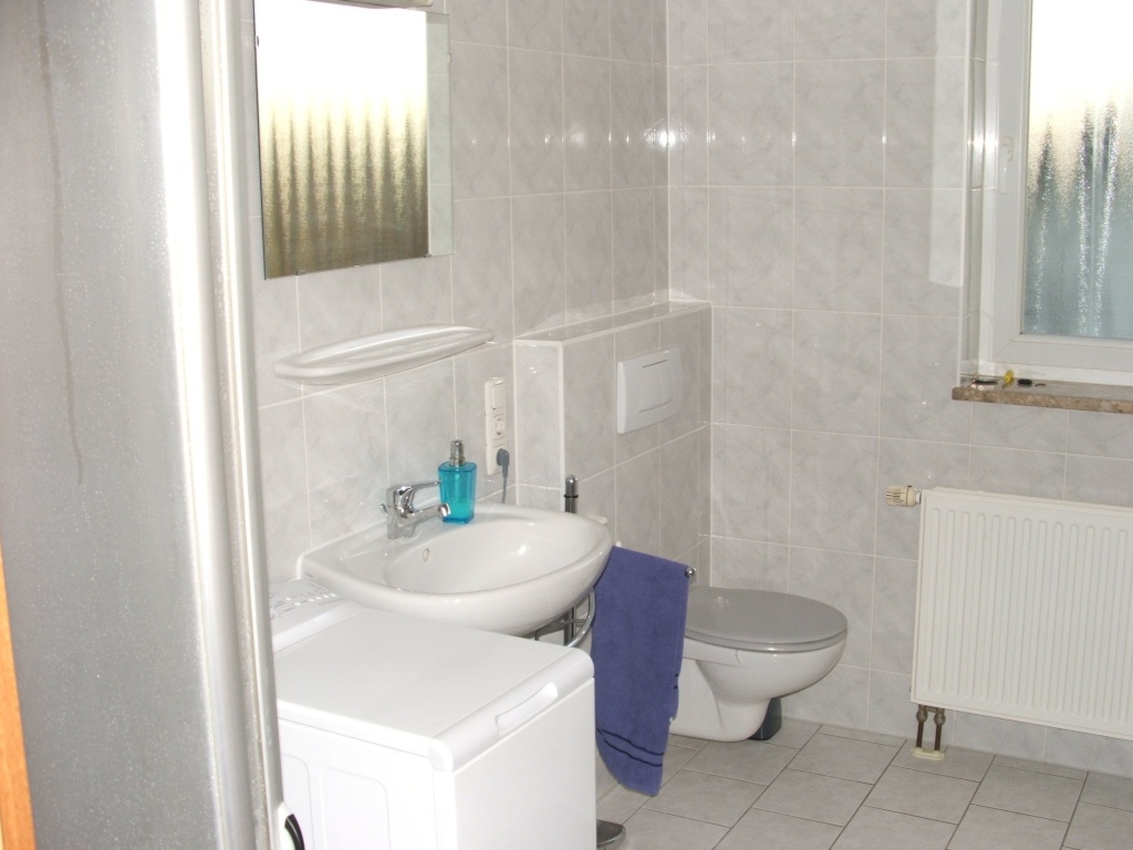 1-Zimmer-Wohnung Jülich Meerhofstraße 1 B - Bad: Waschmaschine