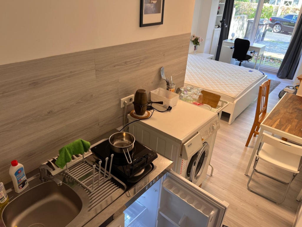 31 qm voll möblierte Einlieger-1-Zimmer-Wohnung Nr. 8 mit eigenem Hauseingang, Bad, Einbauküche, Waschmaschine, Garten, Stellplatz in Uni-Nähe - frisch renoviert – Äskulapweg 5, Apt. 8, 44801 Bochum Querenburg – Vorschaubild 10
