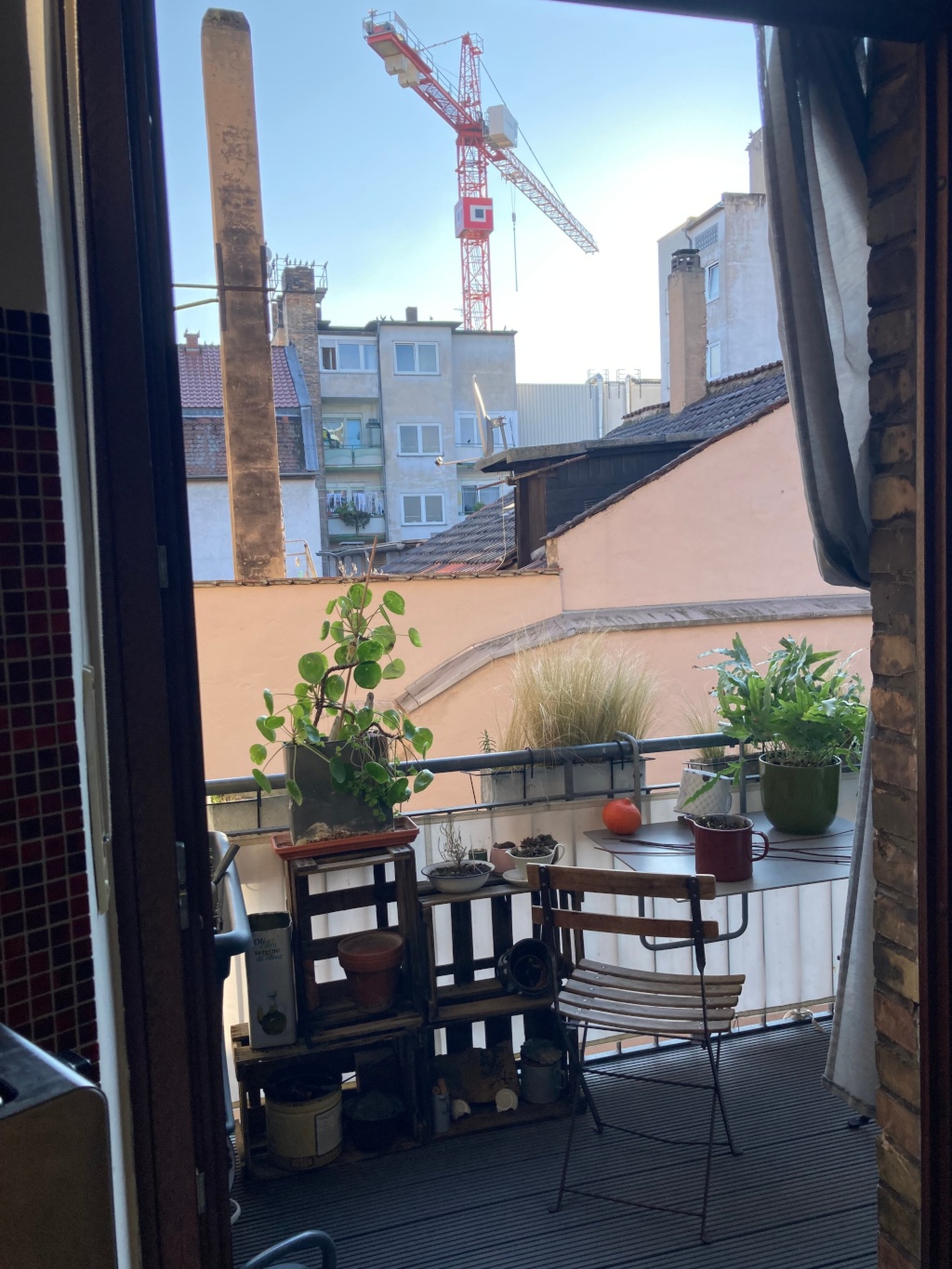 WG-Zimmer Innenstadt U 99 - Küchenbalkon