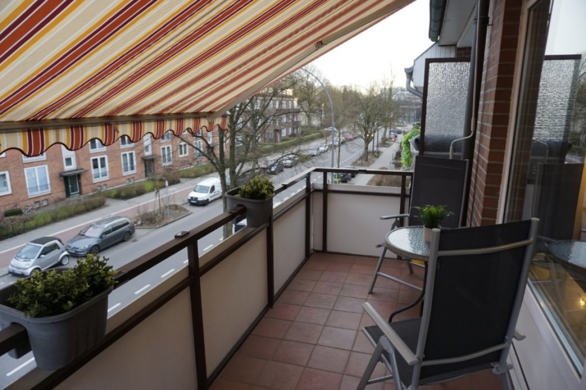 1-Zimmer-Wohnung Fuhlsbüttel Fuhlsbütteler Damm 91 - Balkon