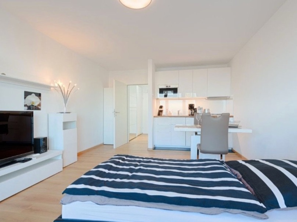 Voll möbliertes, ein Zimmer Apartment an der Theresienhöhe München – Theresienhöhe 6, 80339 München Schwanthalerhöhe – Vorschaubild 4