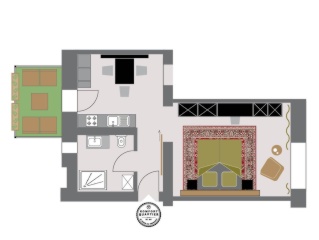 Anzeigenbild: Oberhausen, Wohnung mit Balkon, EG, 1-2 Personen, inkl. Rundumservice