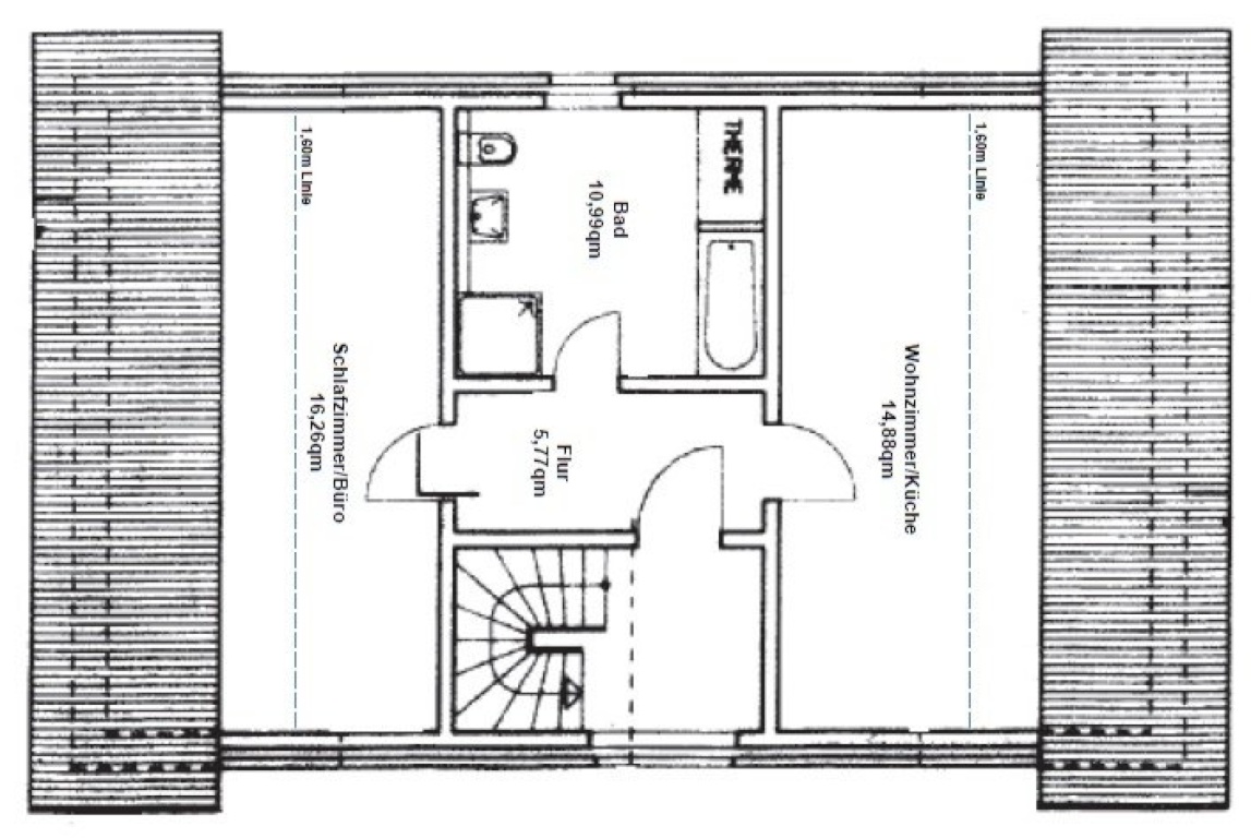 1-Zimmer-Wohnung Jülich Meerhofstraße 1 B - Grundriss