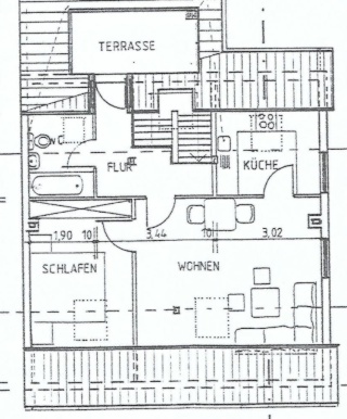 Anzeigenbild: Helle und voll möblierte Wohnung
