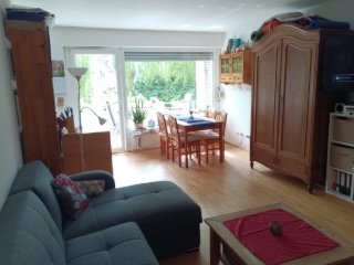 Anzeigenbild: möblierte 1- Zimmerwohnung  (51qm) mit Balkon in Krefeld- Cracau zur befristeten Untermiete ab sofort für mindestens 6 bis max.11 Monate (Eigenbedarf ab 01.07.2026)