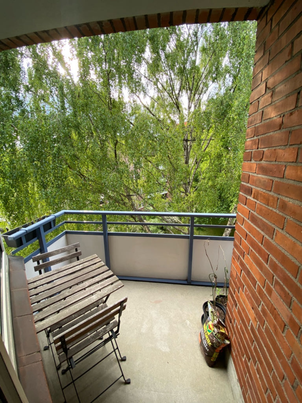 Flat Barmbek-Nord Lienhardstraße - Balkon mit Abendsonne