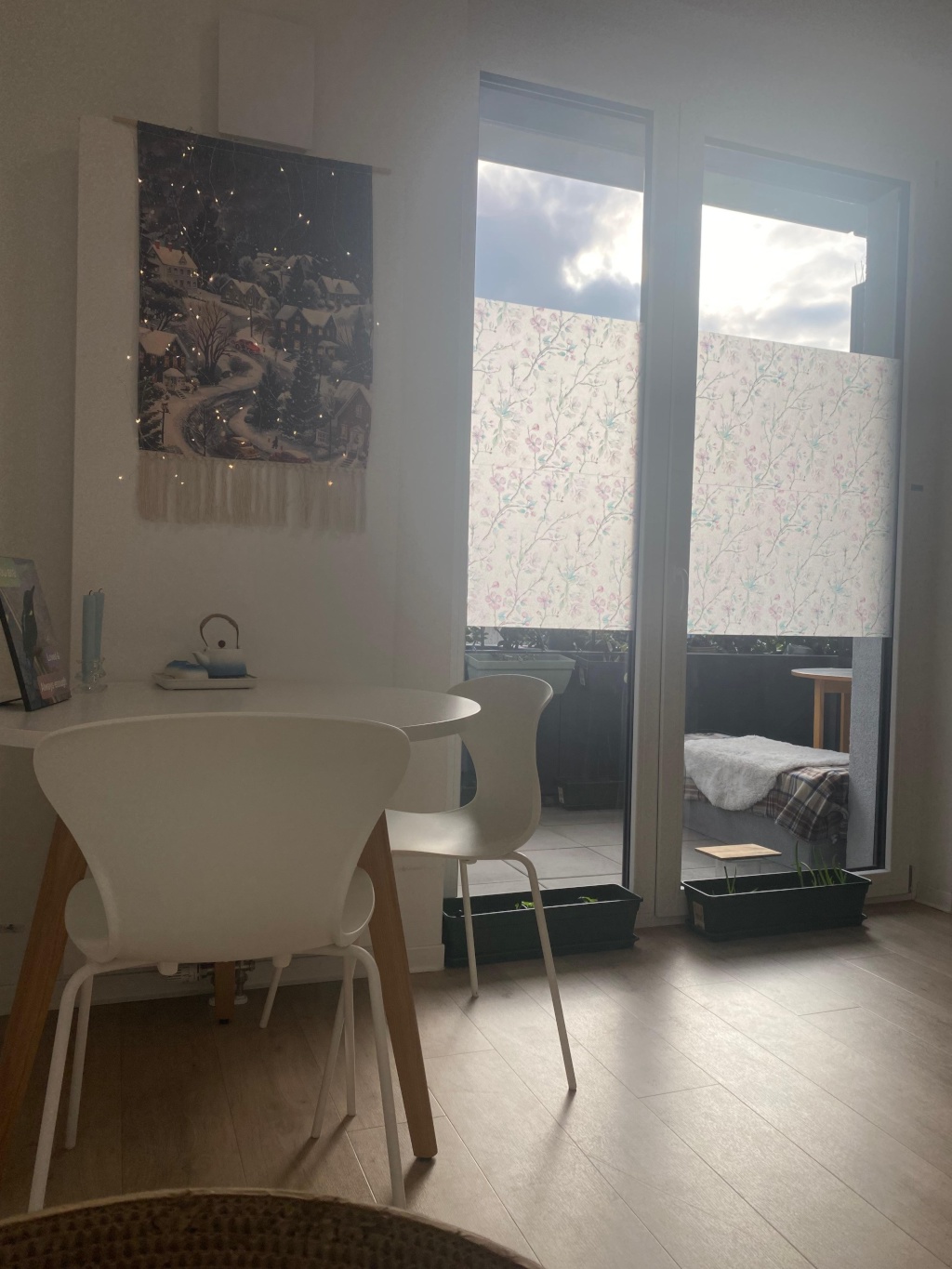 All inclusive Ein-Zimmer-Wohnung mit großem Balkon, Fitnessra