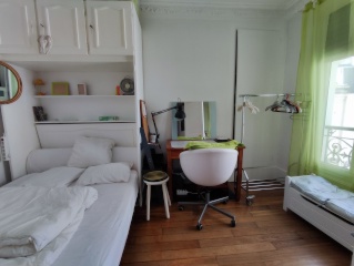 Anzeigenbild: Möbliertes, ruhiges Doppelzimmer in einer hellen und gemütlichen Pariser Wohnung in Paris