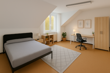 Anzeigenbild: DHBW: Zentrales & möbeliertes 4er WG Zimmer *2min Stadtzentrum & 5min DHBW*