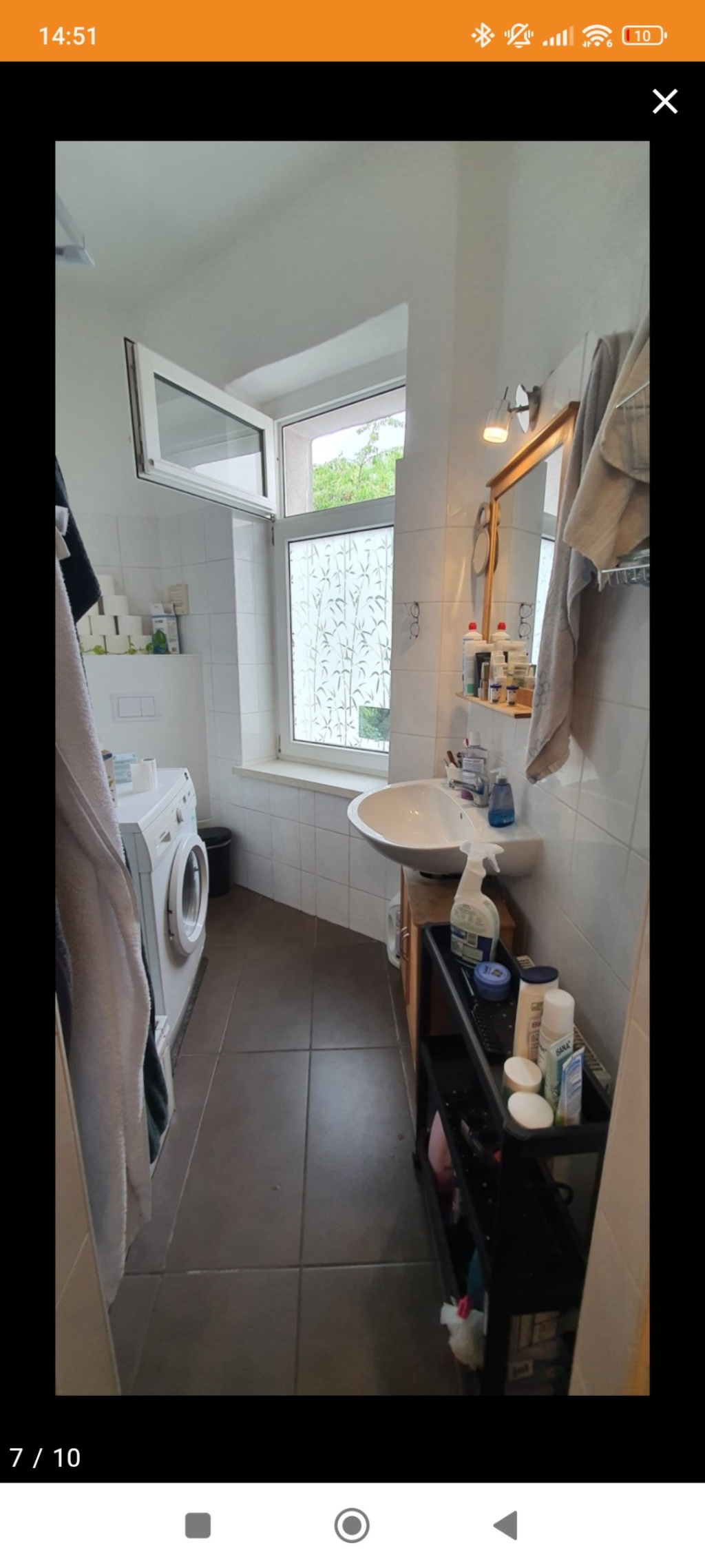 WG-Zimmer Leipzig Südvorstadt Karl-Liebknecht-Straße 108 - Tageslicht Bad