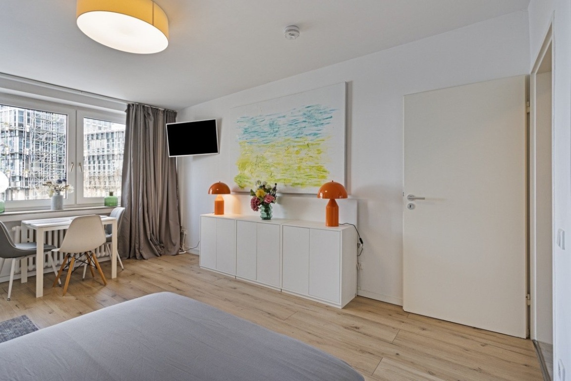 Apartamento Hafen Brückenstraße 16 - Blick vom Bett
