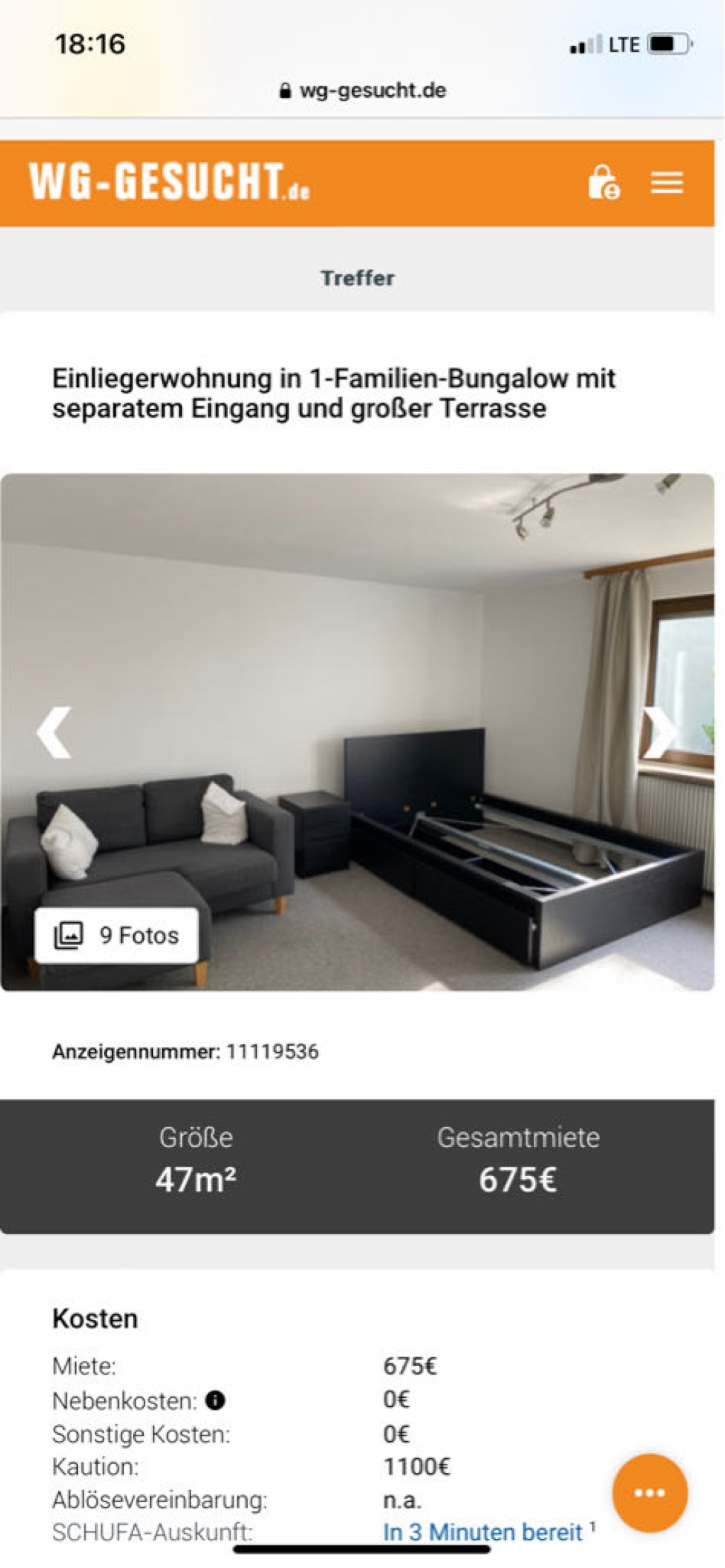 1-Zimmer-Wohnung Lindleinsmühle Thüringerstraße - Bild 4