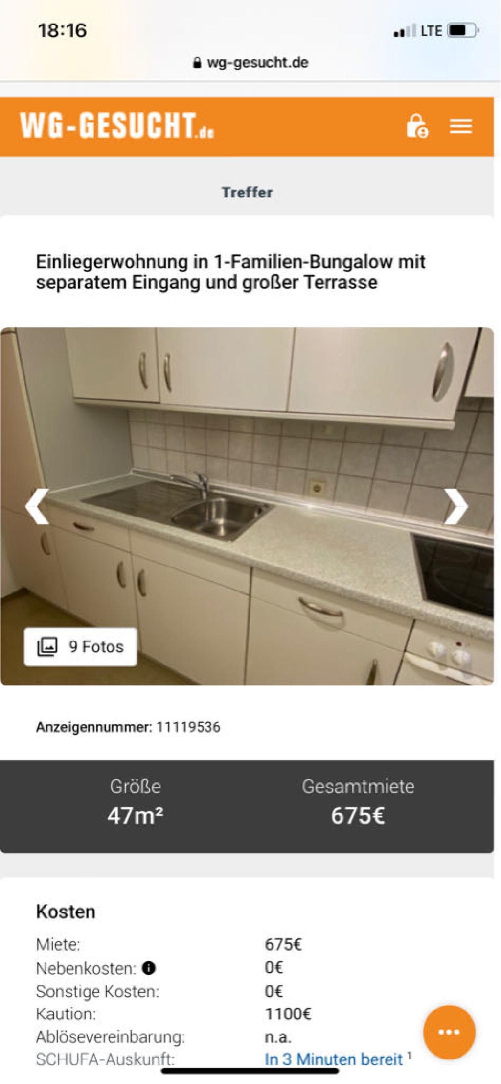 1-Zimmer-Wohnung Lindleinsmühle Thüringerstraße - Bild 8