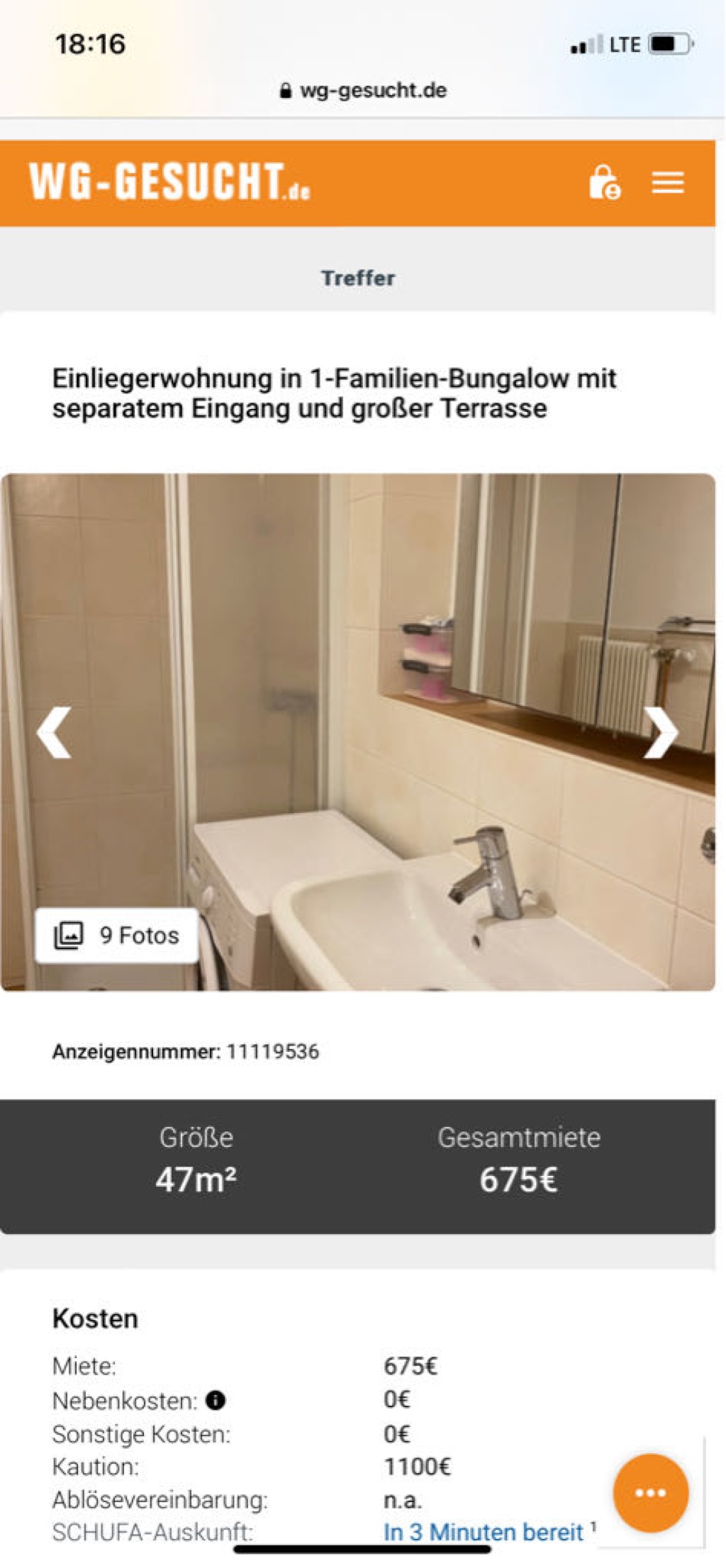 1-Zimmer-Wohnung Lindleinsmühle Thüringerstraße - Bild 9