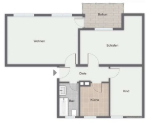 Anzeigenbild: 1 Zimmer in 3-Zimmer-WG