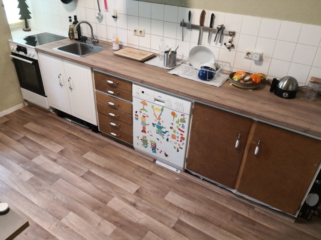 WG-Zimmer Friedrichshain Dossestraße - Unsere WohnKüche - 24 qm