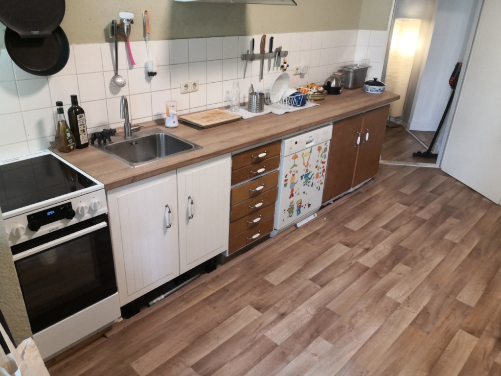 WG-Zimmer Friedrichshain Dossestraße - Unsere WohnKüche - 24 qm