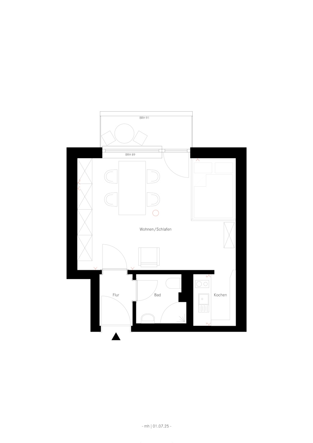 Helle 1-Zimmer-Wohnung mit Balkon in Schwabing (Untermiete ab 6 Mon.) – 80803 München Schwabing-West/Schwabing-Freimann – Vorschaubild 10