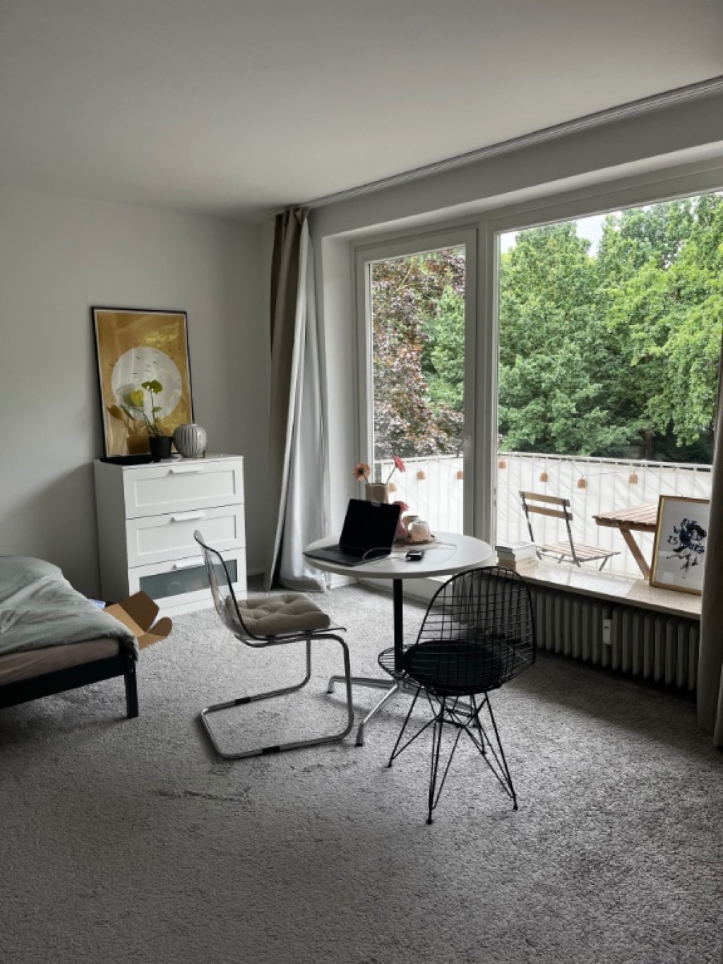 1-Zimmerwohnung mit Alsterblick August / September