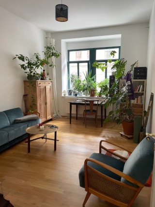 Anzeigenbild: Zwischenmiete in liebevoll eingerichteter Wohnung in Dresden-Pieschen (ca. 40 m2, möbliert mit Klavier)