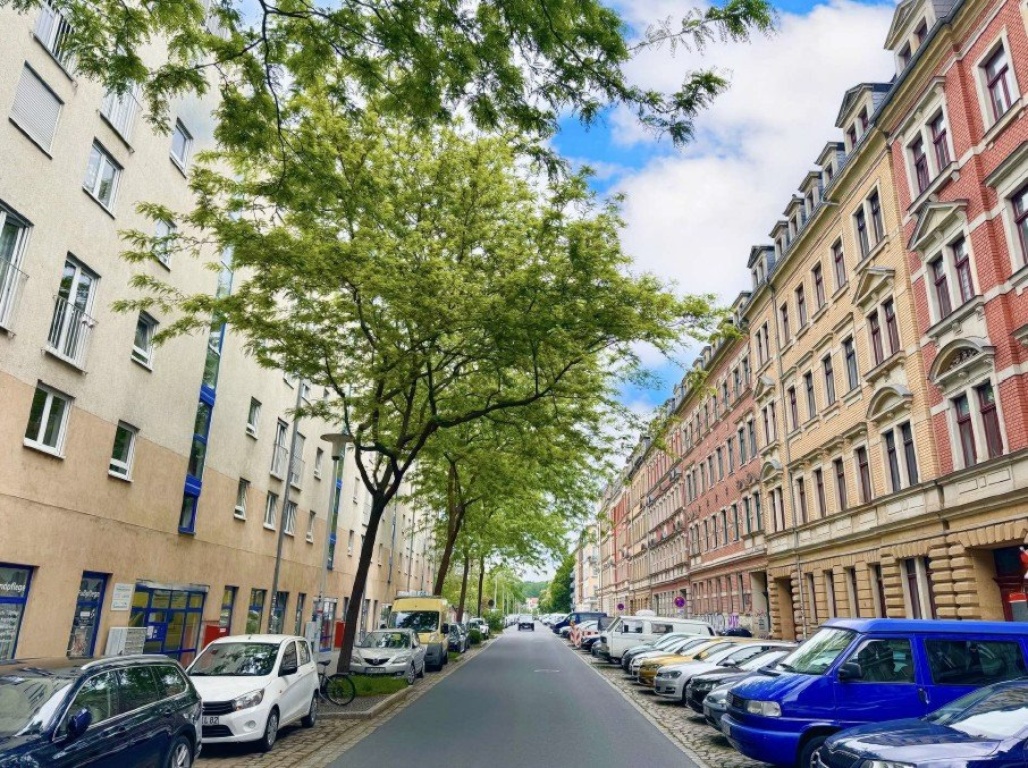 Moeblierte 1-Zimmer-Wohnung mit Terrasse im Hechtviertel / Dresden-Neustadt