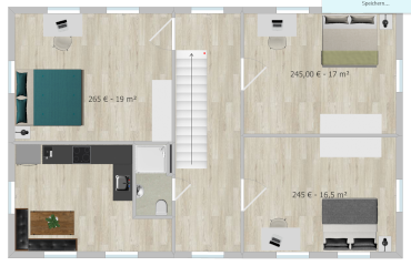 Anzeigenbild: Neu möbelierte 5er WG in zentraler Maisonette-Wohnung