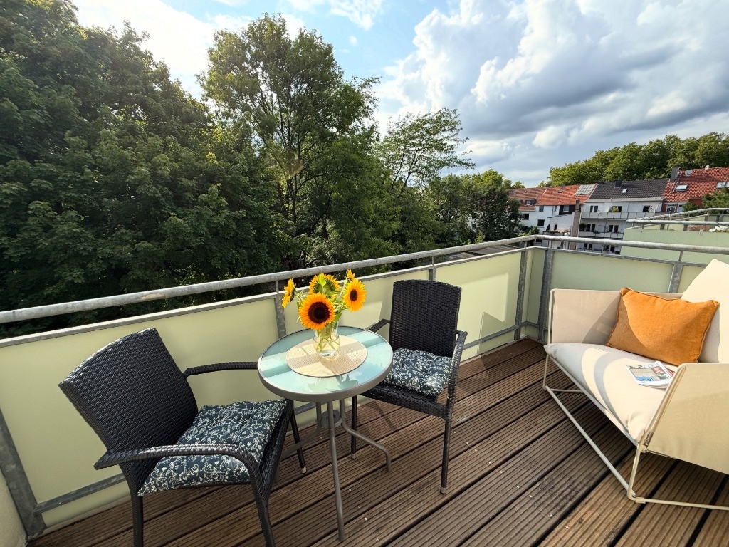 Apt. SunnySide: 1-Zimmer Wohnung mit großem Balkon / Pauschalmiete (all-in) – Savignystraße 30, 45147 Essen Holsterhausen – Vorschaubild 7