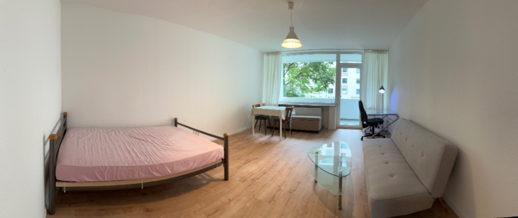Vollmöblierte Einzimmerwohnung in Bonn-Auerberg mit Balkon – ab November zu vermieten – Pariser Straße 50, 53117 Bonn Auerberg – Vorschaubild 4