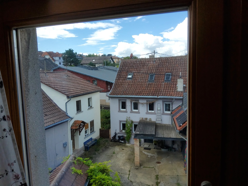 WG-Zimmer Hackenheim Sackgasse 6 - Blick aus dem Zimmer