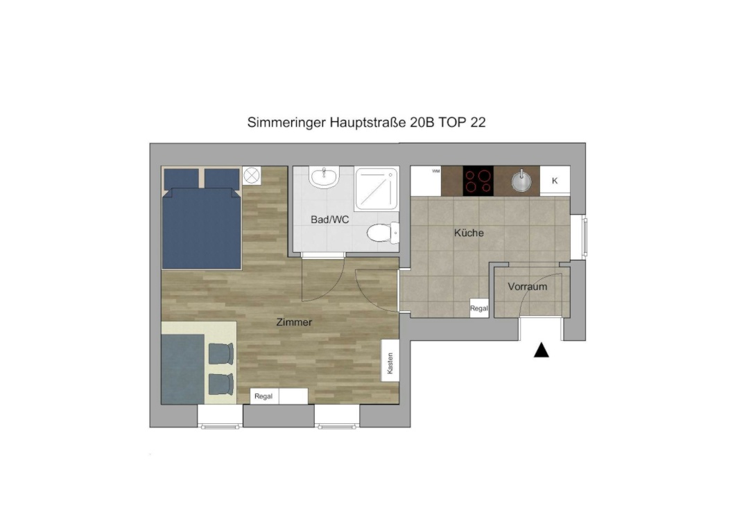 1 Room Flat Wien Simmeringer Hauptstraße - picture 10