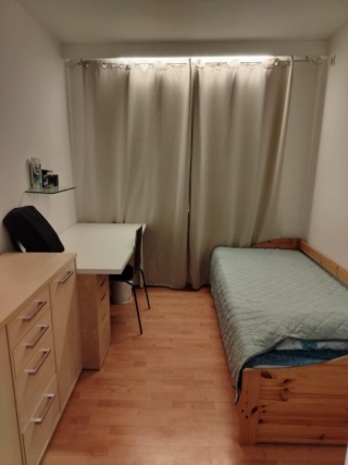 Imagen del anuncio: Amueblado habitación privada en un dormitorio para estudiantes — cocina compartida, zona de fitness & salón.
