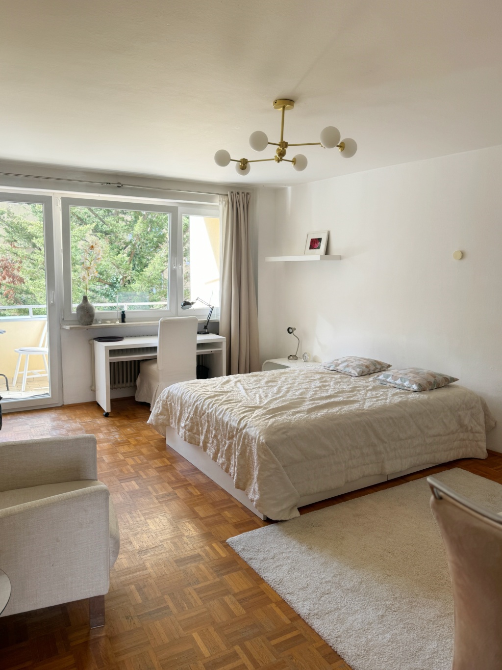 1 Room Flat Maxvorstadt Winzererstraße - Schlafen/Bett