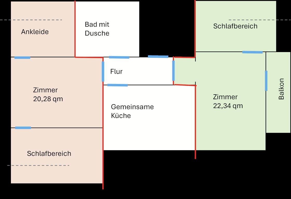 Habitación en WG Adlkofen Fichtenstr 9 - Grundriss