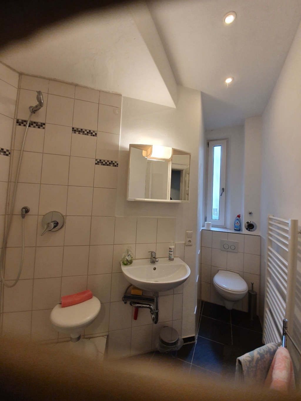 Flat flexibler Einzug gerne ab August möglich. 1 bis 4 Monate verfügbar Allersbergerstrasse - Duschbad mit Fenster und WC