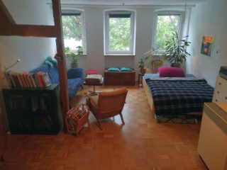 Anzeigenbild: Zw.-Miete bis Juni: 1,5-Zimmer Toplage, möbliert