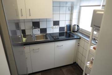 Für Nichtraucher: Studentenappartement mit 'Pütt und Pann' und Balkon