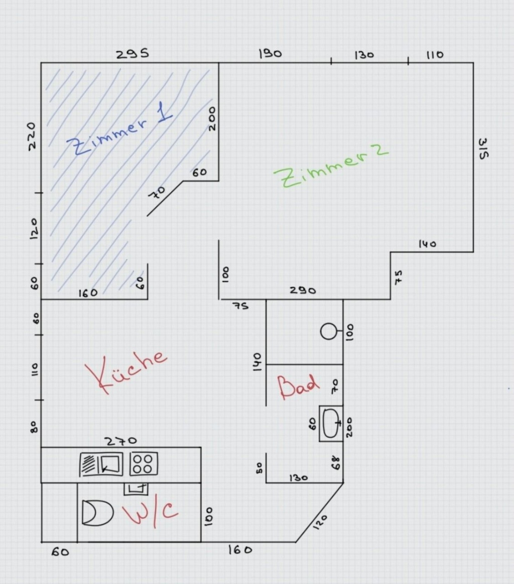 Ab Sofort, Zimmer in einer ruhigen, renovierten Wohnung für ein semester, mit Möbel – 93053 Regensburg Kasernenviertel – Vorschaubild 4